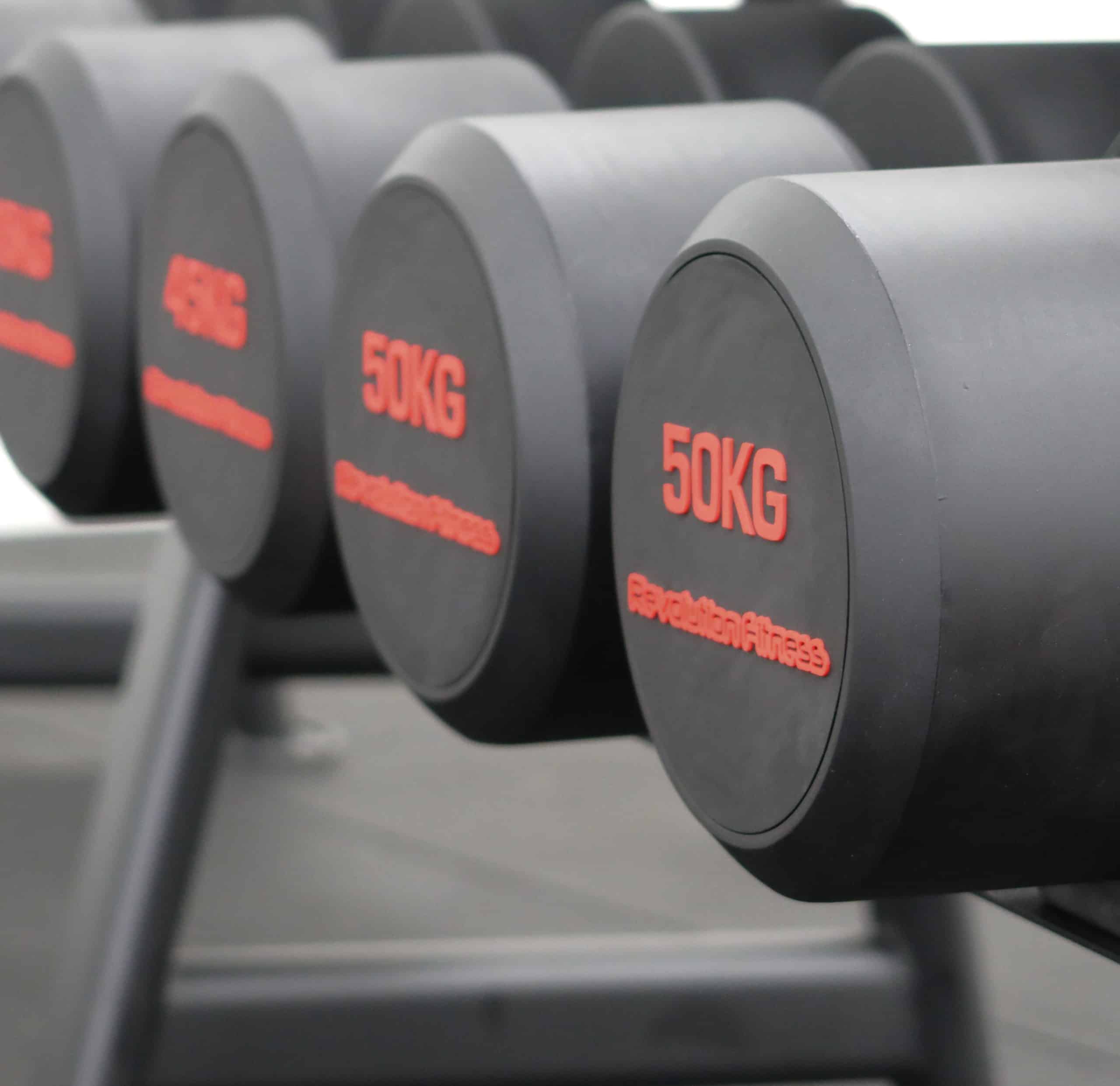 5KG-50KG ROUND RUBBER DUMBELL SET - Image 5