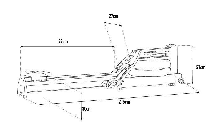 WATER ROWER A1 HOME ROWING MACHINE - Image 7